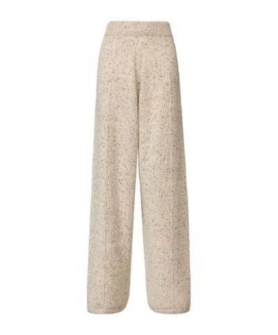 Fabiana Filippi Donegal Yarn Trousers With Lurex In Neutral