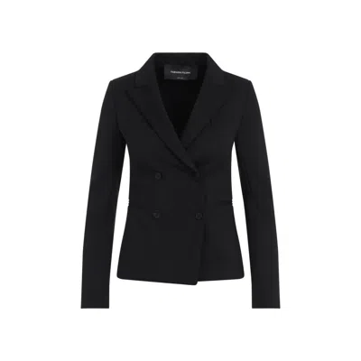 Fabiana Filippi Double-breasted Black Polyamide Jacket