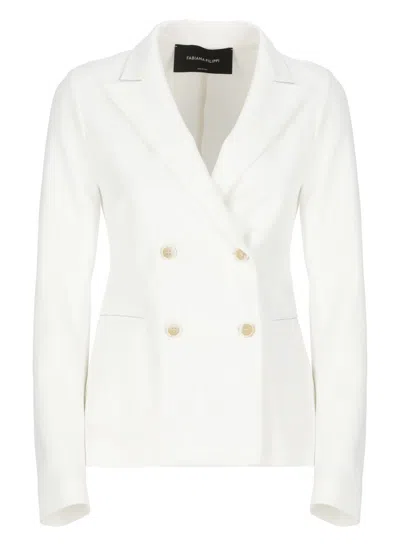 FABIANA FILIPPI DOUBLE-BREASTED BLAZER WITH PEAK LAPEL