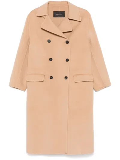 Fabiana Filippi Double-breasted Coat In Neutrals