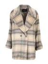 Fabiana Filippi Woman Coat Blush Size 6 Alpaca Wool In Beige