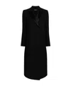 Fabiana Filippi Notched-collar Double-breasted Coat In Black