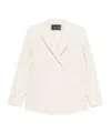 Fabiana Filippi Tailored Jacket With Notched Lapels And Pockets In White