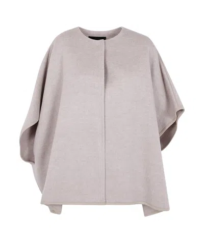 FABIANA FILIPPI DOUBLE CAPE WIHT DETAIL
