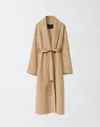 Fabiana Filippi Double Cashmere Coat In Brown