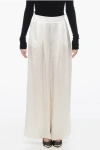 Fabiana Filippi Double-pleated Palazzo Pants With Satin Effect