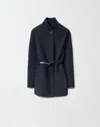 Fabiana Filippi Double Wool And Cashmere Jacket In Blue