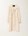 Fabiana Filippi Double Wool Coat In White