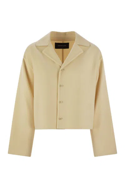 Fabiana Filippi Double Cropped Jacket In Yellow