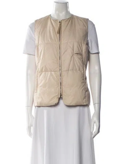 Pre-owned Fabiana Filippi Down Jacket In Neutral