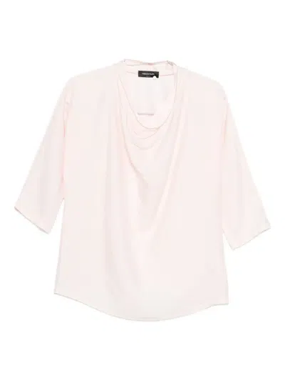 Fabiana Filippi Draped Blouse In Pink