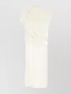 Fabiana Filippi Draped Design Viscose Blend Dress In White