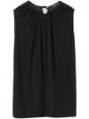 Fabiana Filippi Draped Tank Top In Black