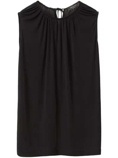 Fabiana Filippi Draped Tank Top In Black