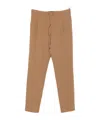 Fabiana Filippi Trousers Slim Drawstring Waistband In Brown