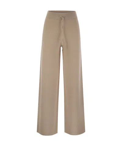 Fabiana Filippi Drawstring Casual Pants In Nude