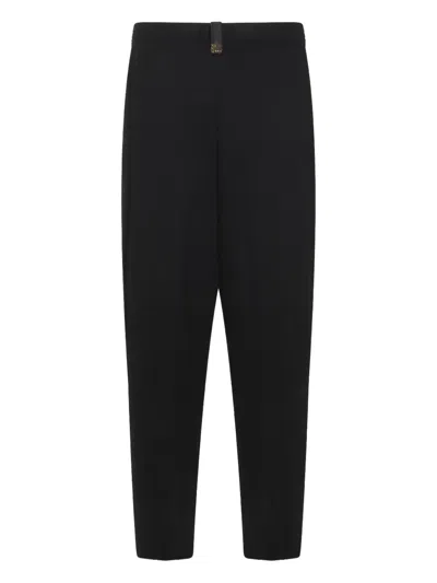 Fabiana Filippi Drawstring Embellished Trousers In Black