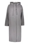 Fabiana Filippi Drawstring Hoodie In Grey