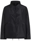 Fabiana Filippi Collared Drawstring Hem Long Sleeves Jacket In Black