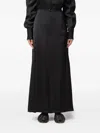Fabiana Filippi Drawstring Maxi Skirt In Black