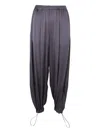 Fabiana Filippi Drawstring Pleated Pants In Gray