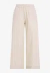 Fabiana Filippi Drawstring Straight-leg Pants In Vanilla