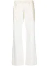 Fabiana Filippi Drawstring Straight Trousers In White