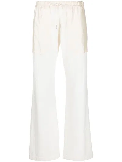 Fabiana Filippi Drawstring Straight Trousers In White
