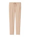 Fabiana Filippi Light Brown Bead-detail Trousers In Pink