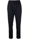 Fabiana Filippi Drawstring Tapered Trousers In Blue