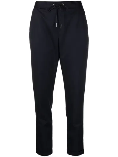Fabiana Filippi Drawstring Tapered Trousers In Blue