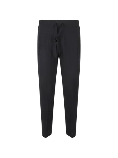 Fabiana Filippi Blu Notte Frescolana Jogging Sweatpants In Black