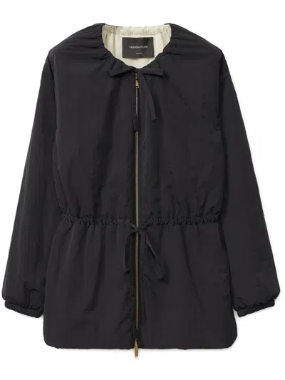 Fabiana Filippi Drawstring-waist Jacket In Black