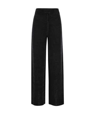 Fabiana Filippi Drawstring Wide-leg Casual Pants In Navy