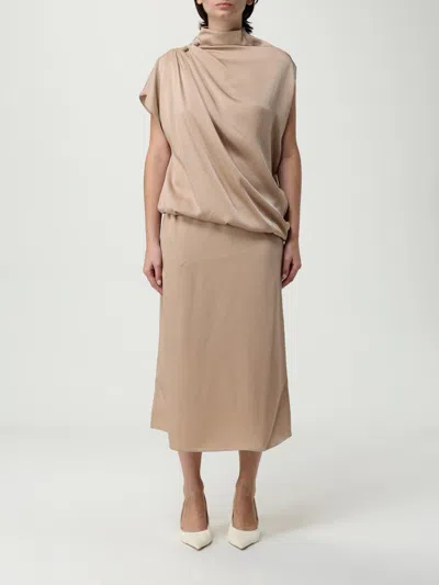 Fabiana Filippi Dress  Woman Color Beige In Neutral