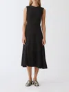 Fabiana Filippi Black Midi Dress In 黑色