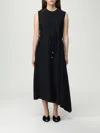 Fabiana Filippi Tie-fastening Midi Dress In Black