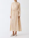 Fabiana Filippi Floral-print Dress In Blush Pink