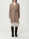 Fabiana Filippi Dress  Woman Color Camel In Metallic