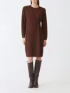 Fabiana Filippi Dress  Woman Color Ebony In Burgundy