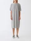 Fabiana Filippi Women's Cotton Knitted Midi Dress In Grey
