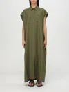 Fabiana Filippi Linen And Viscose Shirt Dress In Military