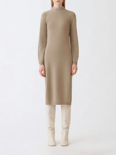Fabiana Filippi Dress  Woman Color Olive In Brown