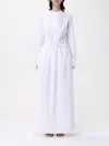 Fabiana Filippi Striped Tie-dye Dress In White