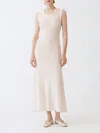 Fabiana Filippi Round Neck Dress In White