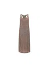 Fabiana Filippi Shimmer-finish Sleeveless Dress In Pink