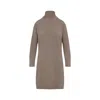 Fabiana Filippi Knit Midi Dress In Brown