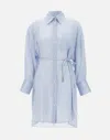 Fabiana Filippi Striped Silk Viscose Chemisier Dress