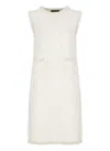 Fabiana Filippi Textured Sequinned Mini Dress In Neutral