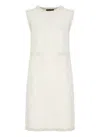 Fabiana Filippi Textured Sequinned Mini Dress In Beige
